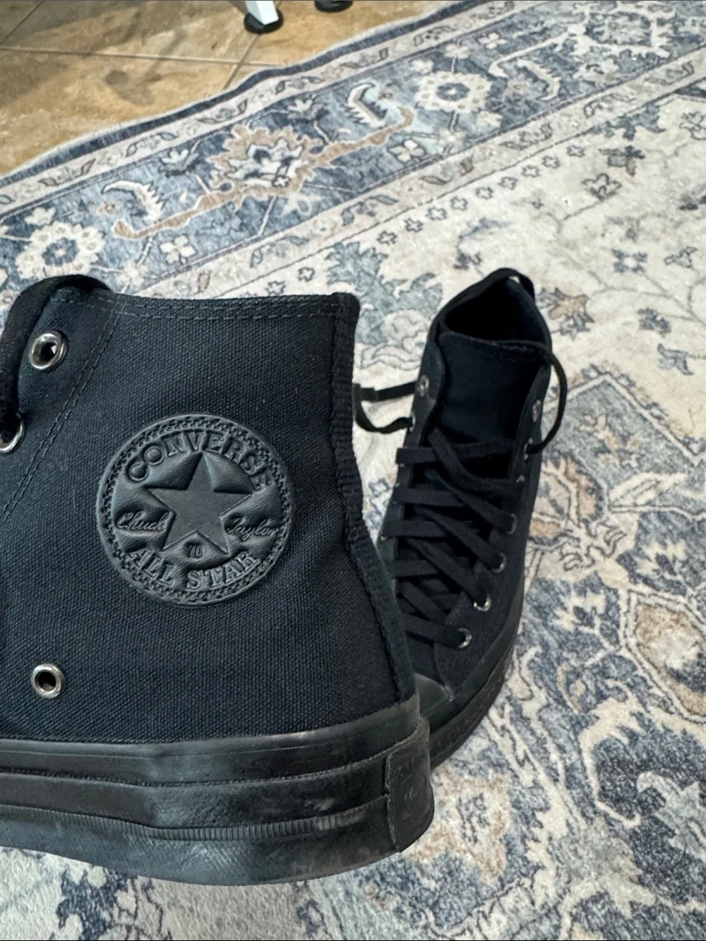 Converse All Star High Top Sneakers - Black - Picture 3 of 5